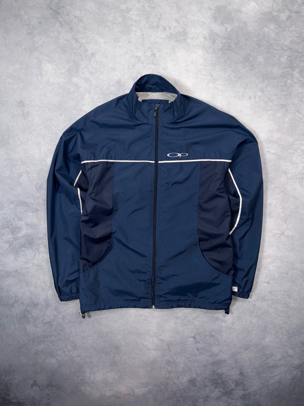 Vintage Ocean Pacific OP 90s Blue Lightweight Windbreaker Y2K Track Jacket
